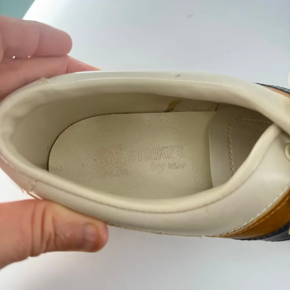 Vintage Striker Split Toe Bone Bowling Shoes Mens Size 9.5 Rockabilly Steampunk